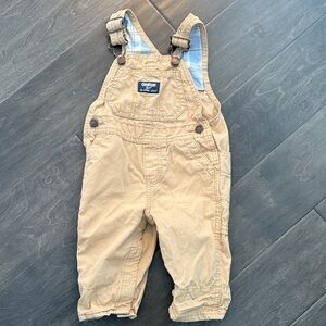 OshKosh B'gosh Tan Kids Overalls 9 month